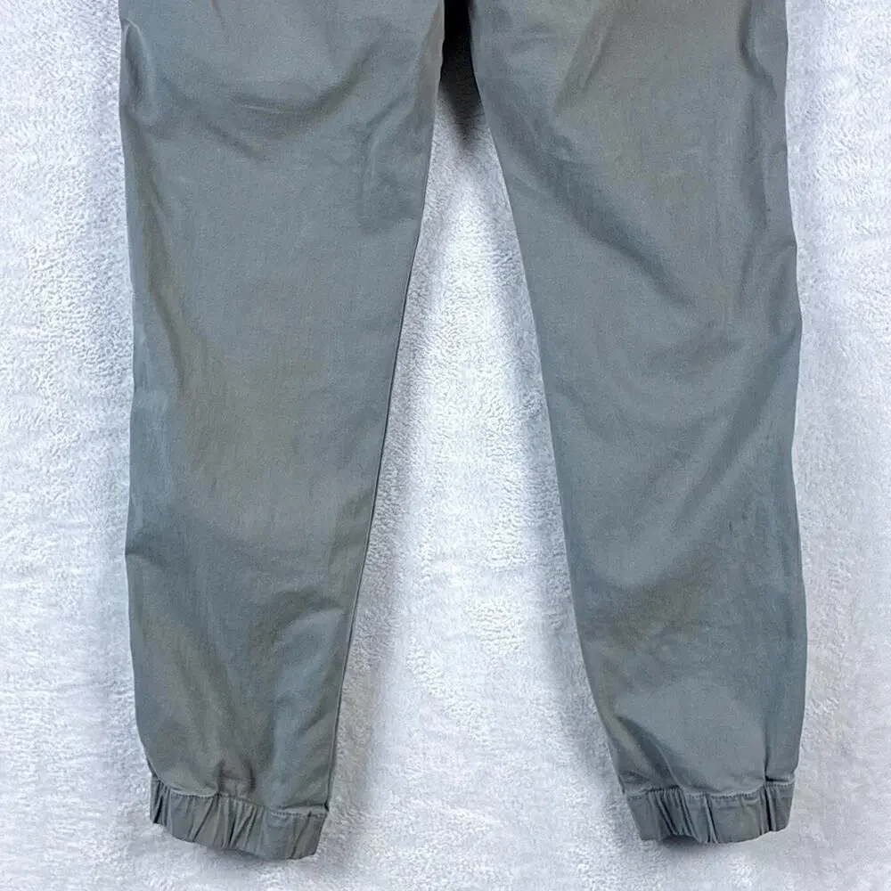 Bear Bottom Pants Mens L Tall Gray Pull On Elastic Waist Chino Preppy Classic